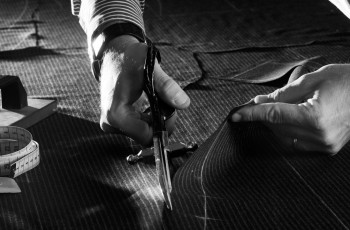 Manufacturing, jacket delicate cutting stage.